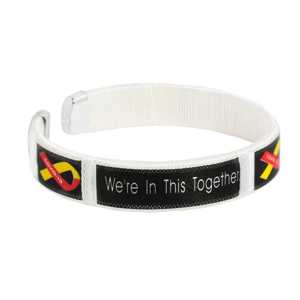 25 We're In This Together Coronavirus (COVID - 19) Awareness Bangle Bracelets - Fundraising For A Cause