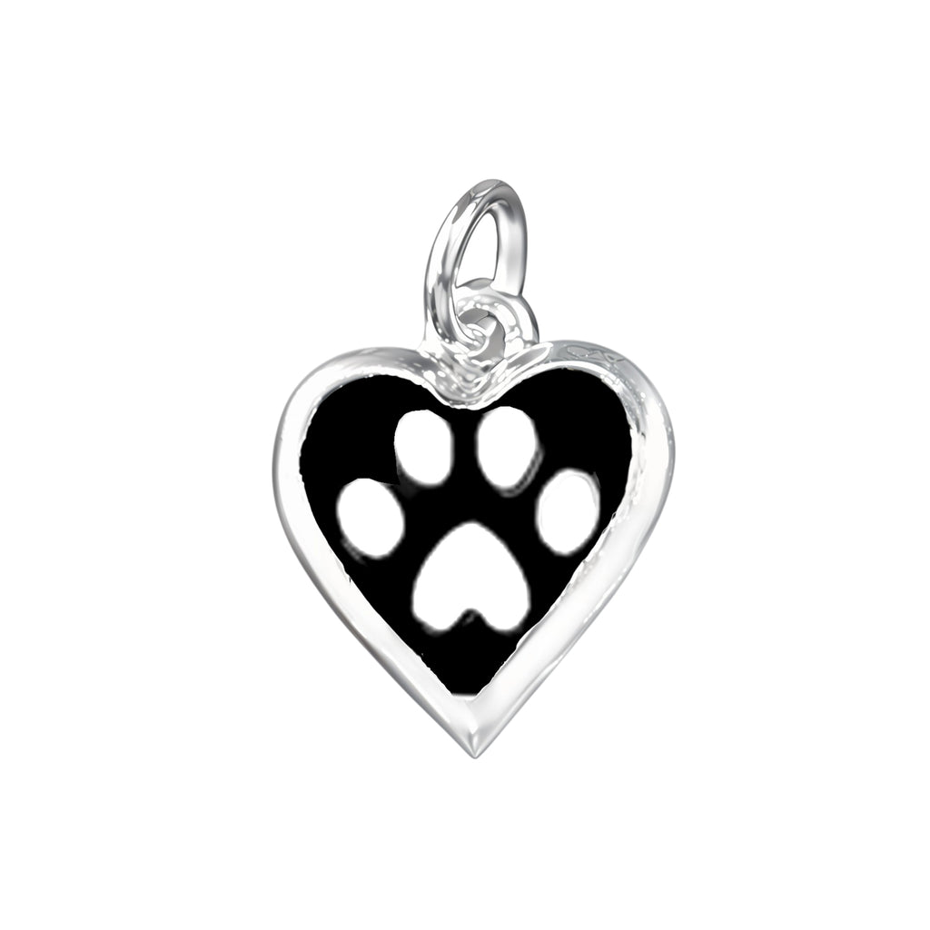 4 Pack Paw Print Heart Charm Chunky Bracelets (5 Bracelets) - Fundraising For A Cause