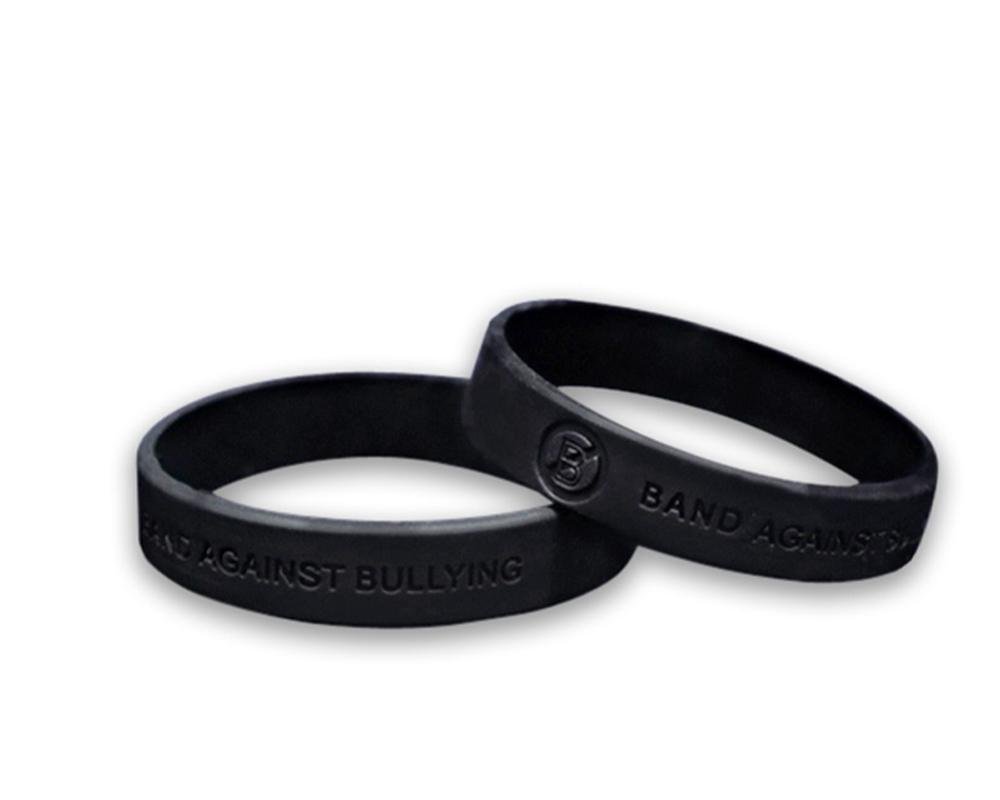 Black Band Against Bullying Anti - Bullying Silicone Bracelet Wristbands - Fundraising For A Cause