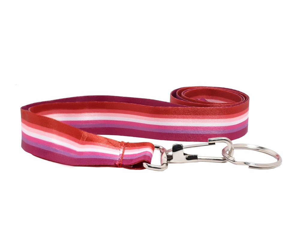 Lesbian Pride Flag Colored Lanyards - Fundraising For A Cause