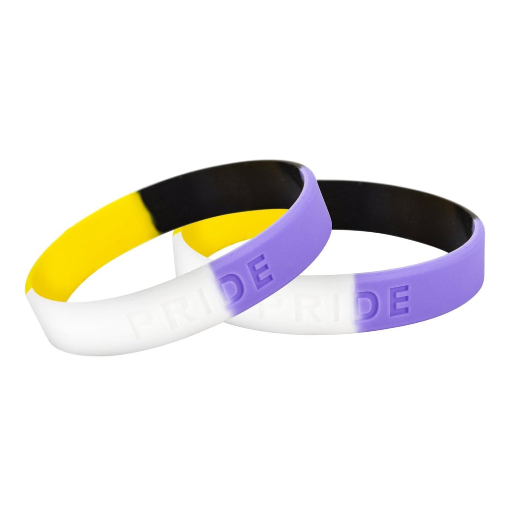 Nonbinary Flag Silicone Bracelet - Fundraising For A Cause