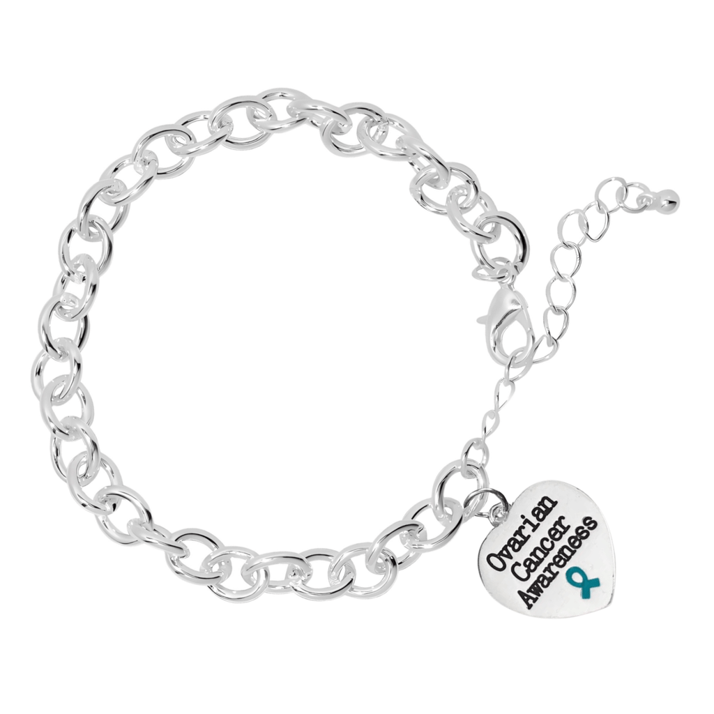 Ovarian Cancer Awareness Chunky Charm Bracelets - Fundraising For A Cause